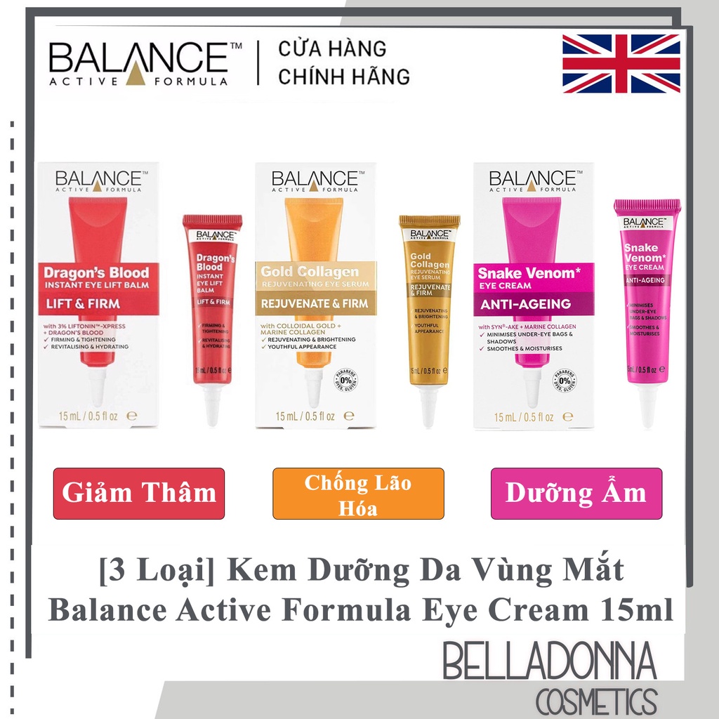 [CHÍNH HÃNG] Kem Dưỡng Da Vùng Mắt Balance Eye Cream 15ml