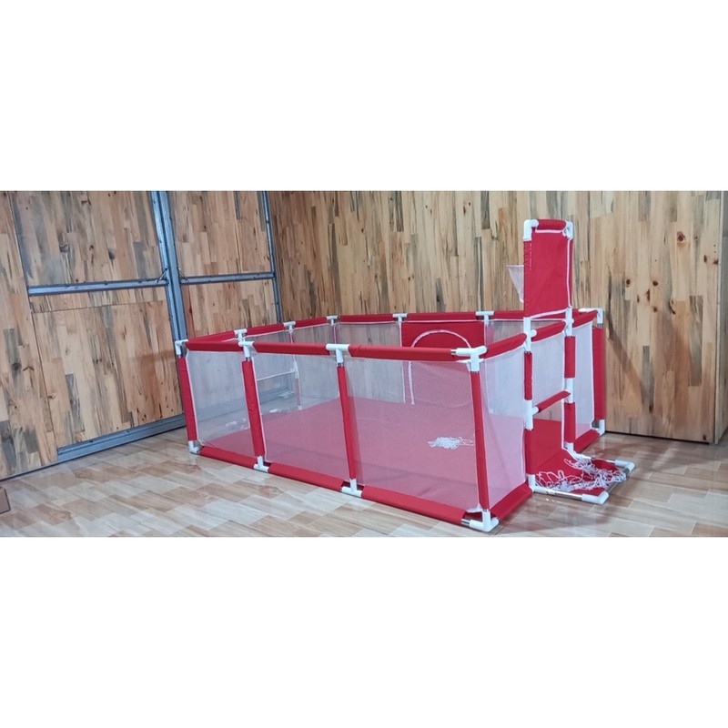 QUÂY CŨI, NHÀ BÓNG CHO BÉ TẶNG KÈM THẢM, 100 BÓNG, 2 TAY NẮM MẪU CÓ KHUNG THÀNH BÓNG ĐÁ