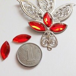 5 hạt đáy bằng 7*15mm nguyên liệu làm trâm làm trang sức cổ trang