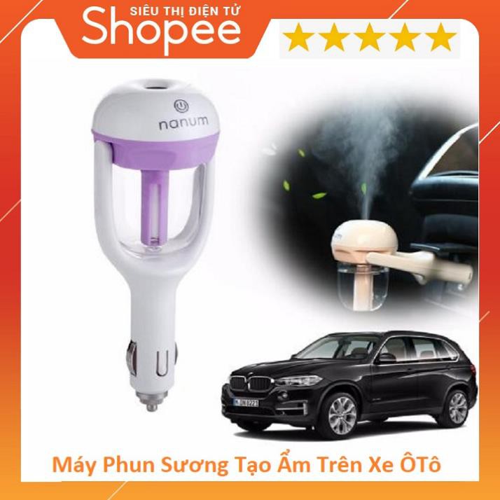 Máy Phun Sương Tinh Dầu Trên Ôtô, Tạo Độ Ẩm Thông Minh Trên Xe Ô Tô