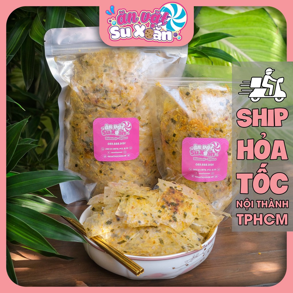 Bánh tráng mỡ hành Ăn Vặt Su Xoắn
