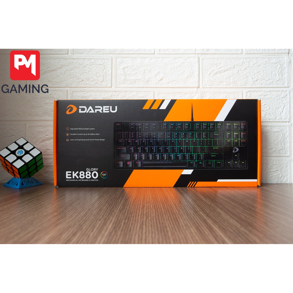 [Mã 155ELSALE giảm 7% đơn 300K] Bàn Phím Cơ DareU EK880 RGB TKL