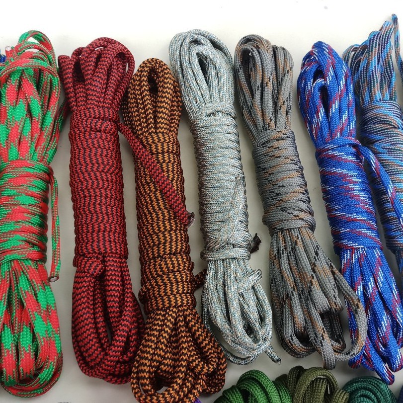 dây dù dây Paracord 7 Lõi 3,5mm -hơi dẹp, dài 3 Mét, 48 mẫu cho khách chon lựa