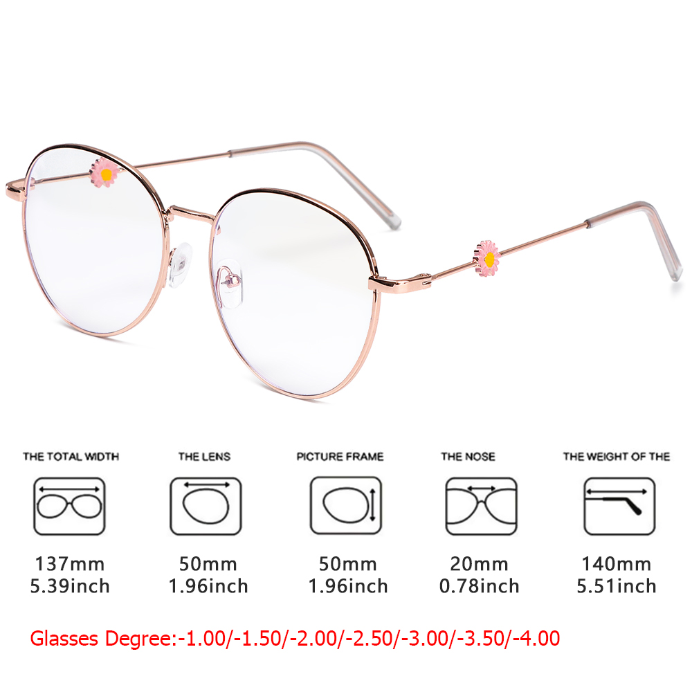 Mắt Kính Gọng Tròn Chống Tia Uv - 1.0~4.0