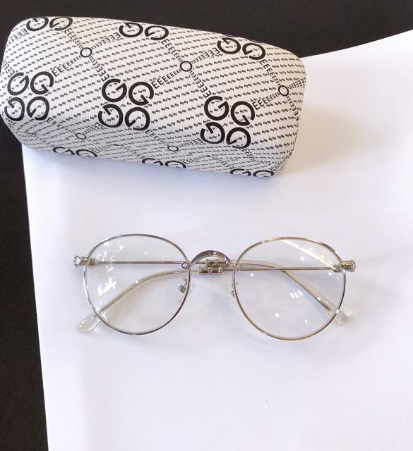 Kính gọng CHROME Vintage Kim loại Mắt Tròn