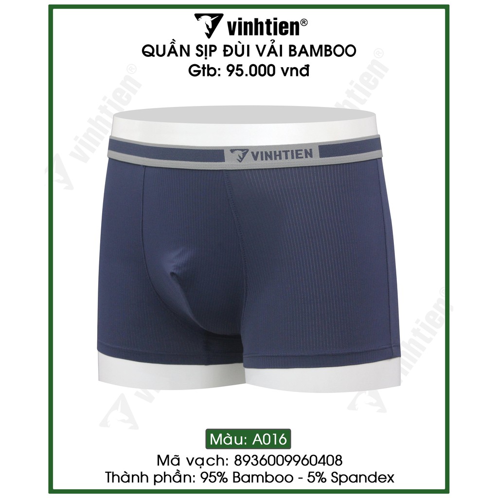 Combo 2 quần lót Boxer Bamboo Dệt May Vĩnh Tiến