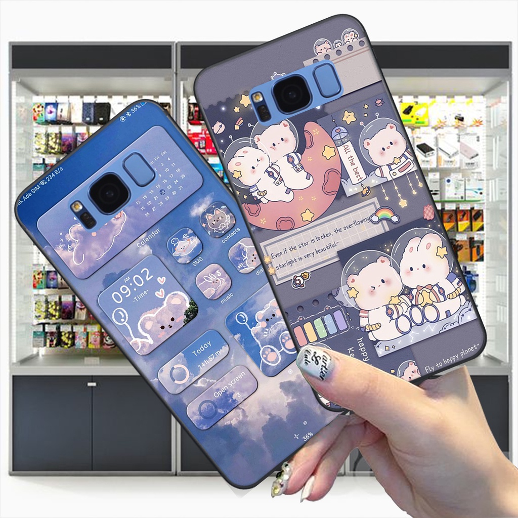 Ốp Samsung S8 / S8 Plus / S8+ bộ hình gấu , thỏ hồng cute dễ thương giá rẻ siêu bền