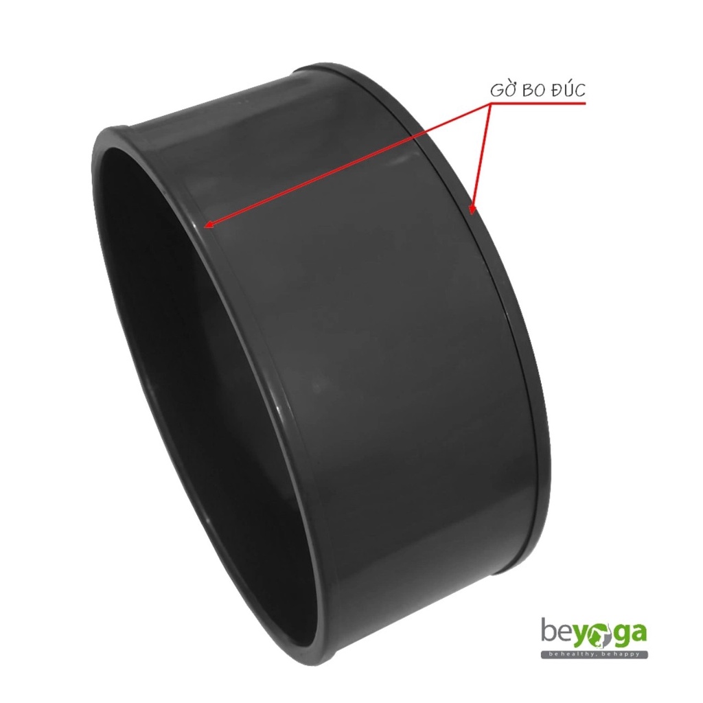 Vòng Tập Yoga Khung Nhựa ABS Cao Cấp, Bọc Gỗ Bần Tự Nhiên, Chống Trơn Trượt, Nhập Khẩu Đài Loan,Hãng beYoga