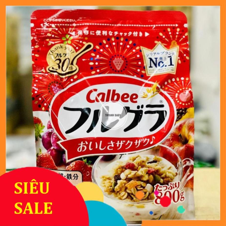Ngũ cốc Calbee, Ngũ cốc hoa quả Calbee 800gr Nhật Bản, giảm cân