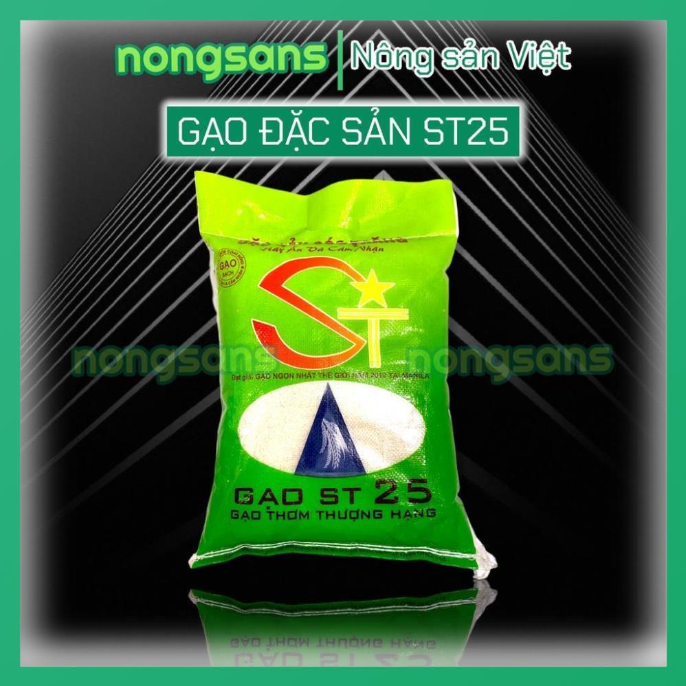 Gạo ST25 𝐁𝐀𝐎 𝟓𝐊𝐆 Đặc sản Sóc Trăng dẻo thơm thượng hạng