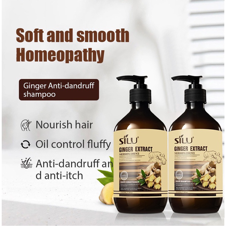Dầu gội đầu gừng chăm sóc tóc khô sơ chẻ ngọn phục hồi hư tổn ngăn ngừa rụng tóc chai 500ml