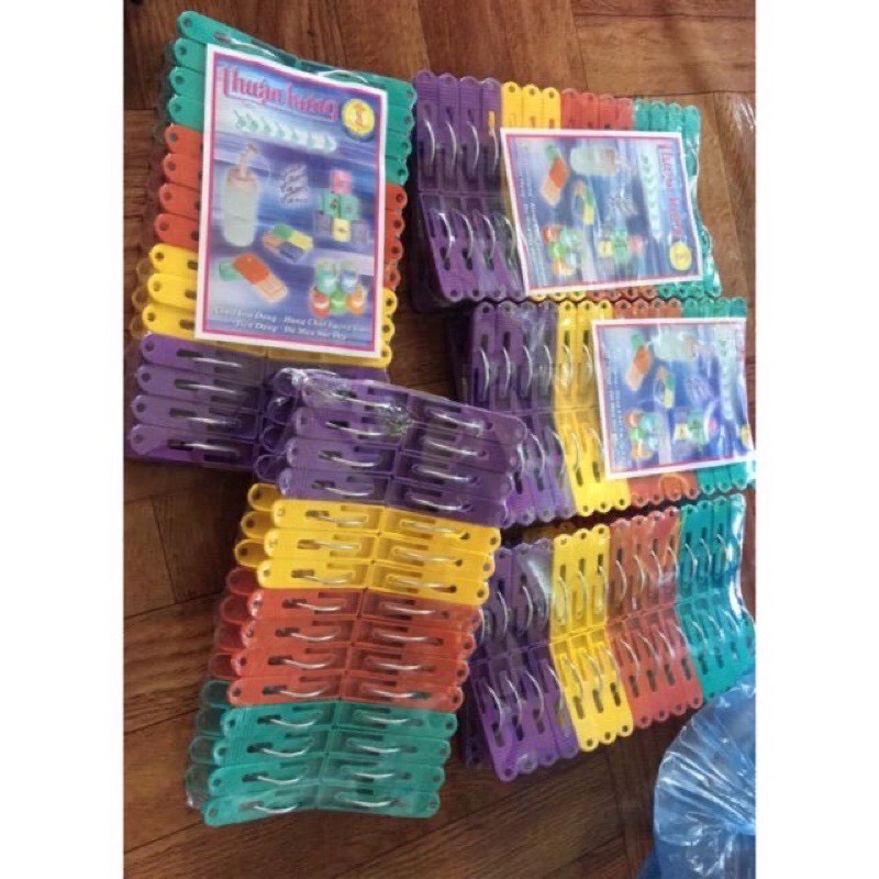 Kẹp nhựa phơi quần áo bền, đẹp, tiện lợi