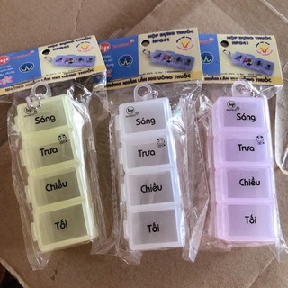 Hộp đựng thuốc 4 ngăn Hofaco (hộp chia thuốc ngày)