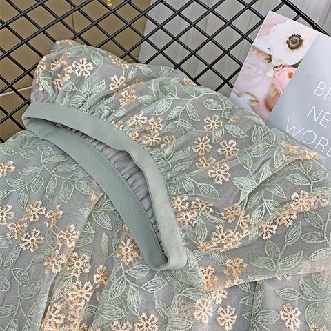 Chân váy chữ A lưng cao thêu họa tiết thời trang thu đông hàng mới dành cho bạn nữ 2022