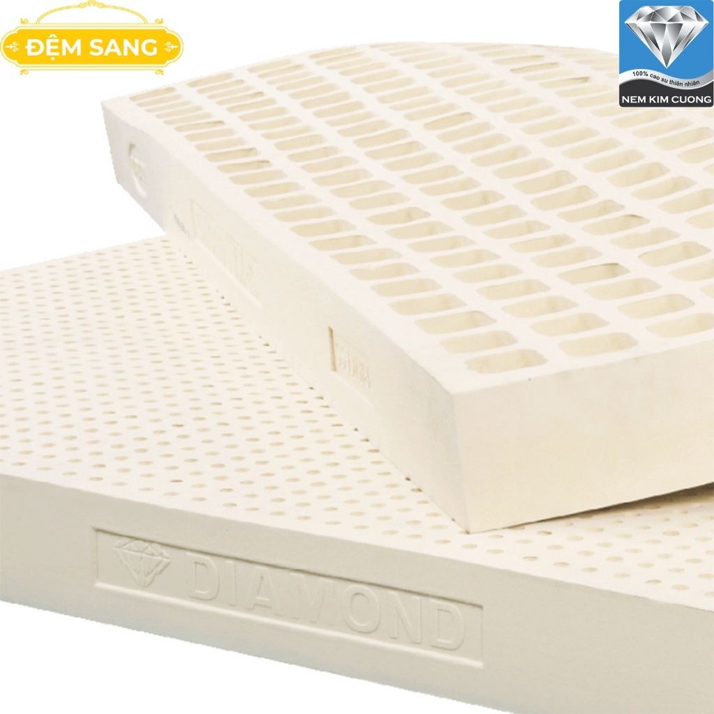 Nệm, Đệm cao su thiên nhiên xuất khẩu PRINCESS GOLD chính hãng Kim Cương ,giá tốt và bảo hành 10 năm CS104