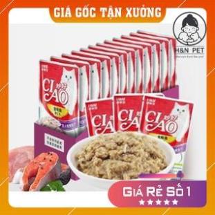 Pate Ciao 60g cho mèo nhiều vị ( GIAO NGẪU NHIÊN NẾU HẾT VỊ )  H&amp;N PET