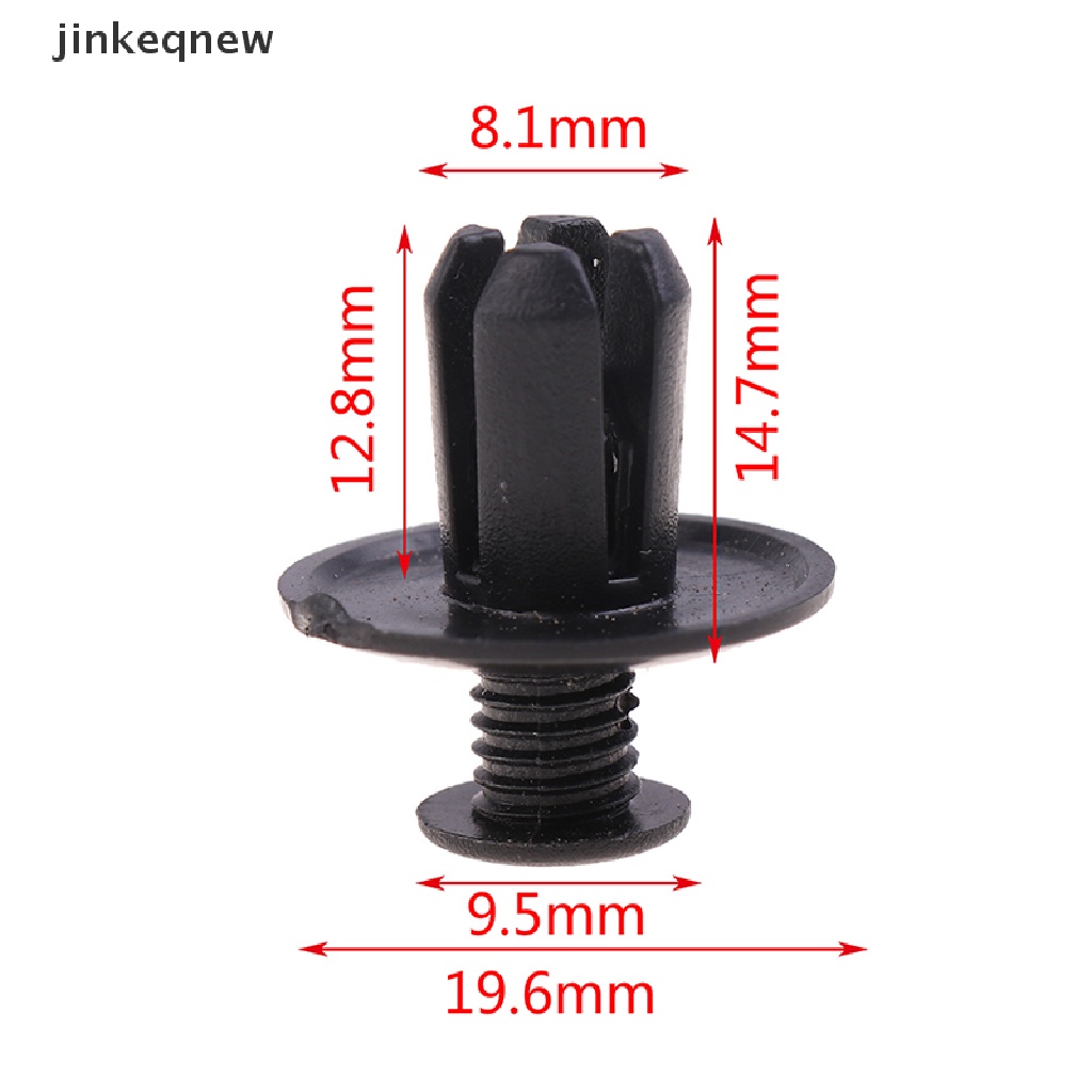 Set 50 đinh tán JINHF bằng nhựa 8mm chuyên dụng cho xe hơi