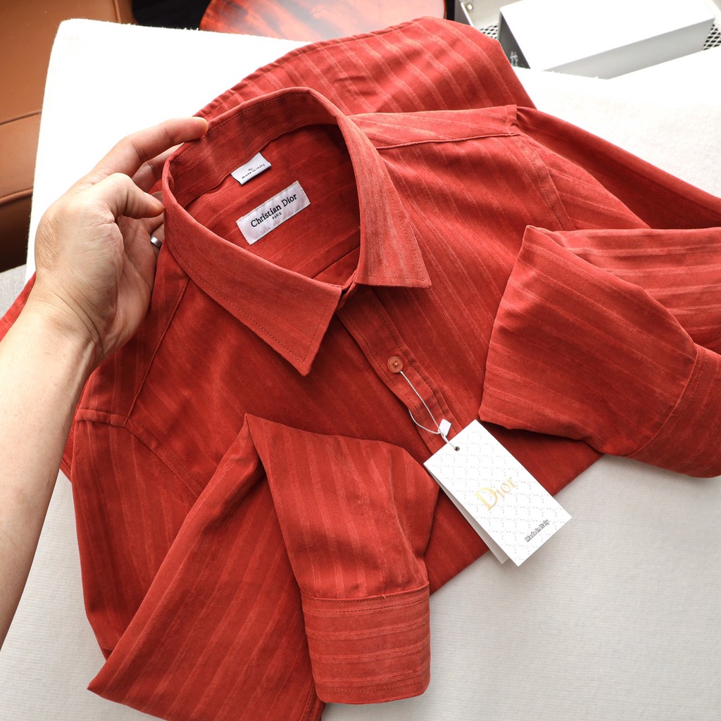 Sơ mi nam dài tay D.I.O.R chất liệu dạ nhung siêu phẩm | BigBuy360 - bigbuy360.vn