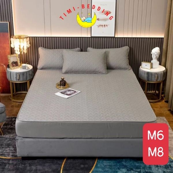 Ga chống thấm cotton chần bông cao cấp thoát mát, kháng khuẩn – drap chống thấm cotton - Timibedding