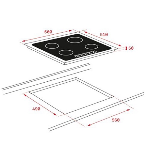 Bếp từ Teka IB 6315, bảo hành chính hãng 02 năm Hàng chính hãng bảo hành toàn quốc