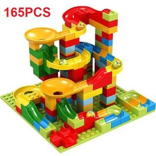 Bộ lắp ghép mô hình tháp lăn bi mini đồ chơi trẻ em gồm 165 chi tiết (hoặc 330 chi tiết)