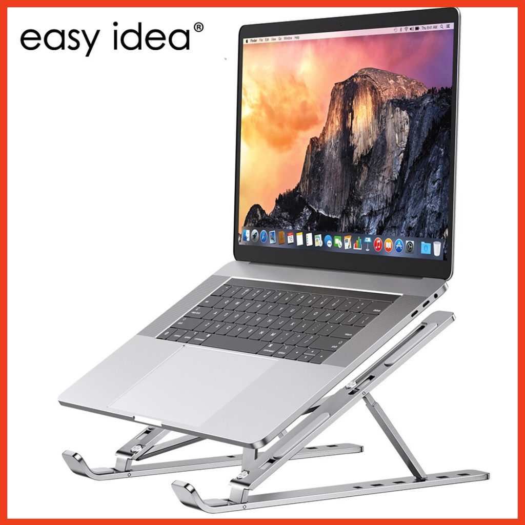 Giá đỡ LAPTOP, MACBOOK, IPAD  FREESHIP  Đế Kê Laptop Kiêm Đế Tản Nhiệt dễ gấp gọn, điều chỉnh độ cao chống mỏi cổ