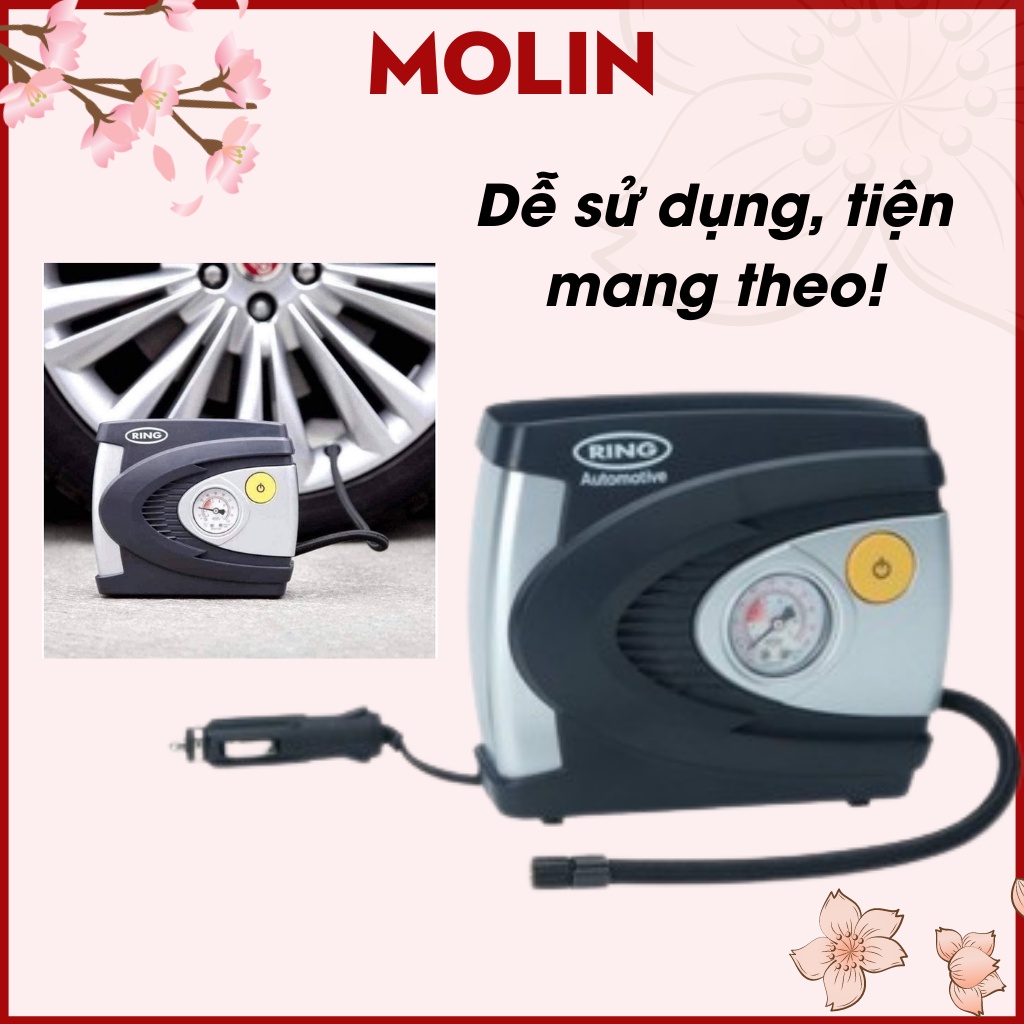 Bơm ô tô mini tự động Ring Analogue Compressor RAC610