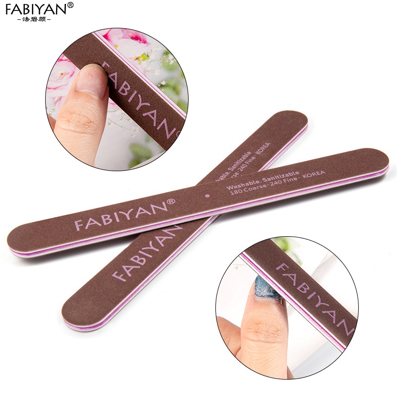 Dũa móng tay FABIYAN FABIYAN 7 mặt đầu tròn dáng dài