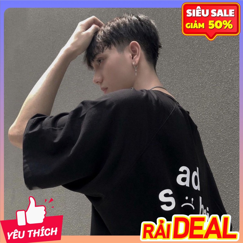 Áo thun nam nữ mỹ unisex tay lỡ Sad Boiz, áo phông rộng polo in hình - Hangngashop29