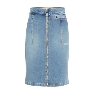 Váy jeans Off White high-waisted blue denim skirt ss20