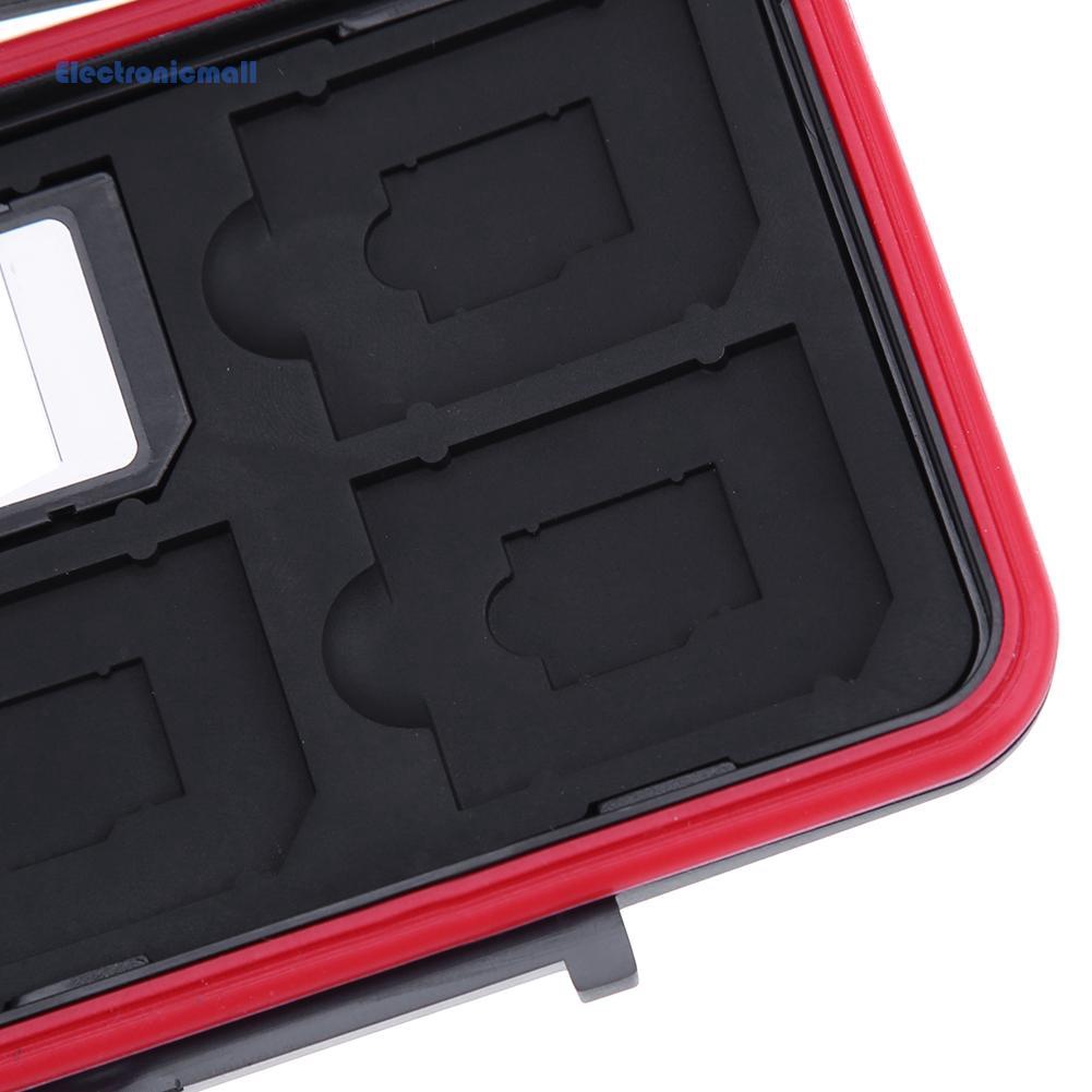Hộp đựng thẻ nhớ 12SDTF chống thấm nước chống sốc tiện dụng