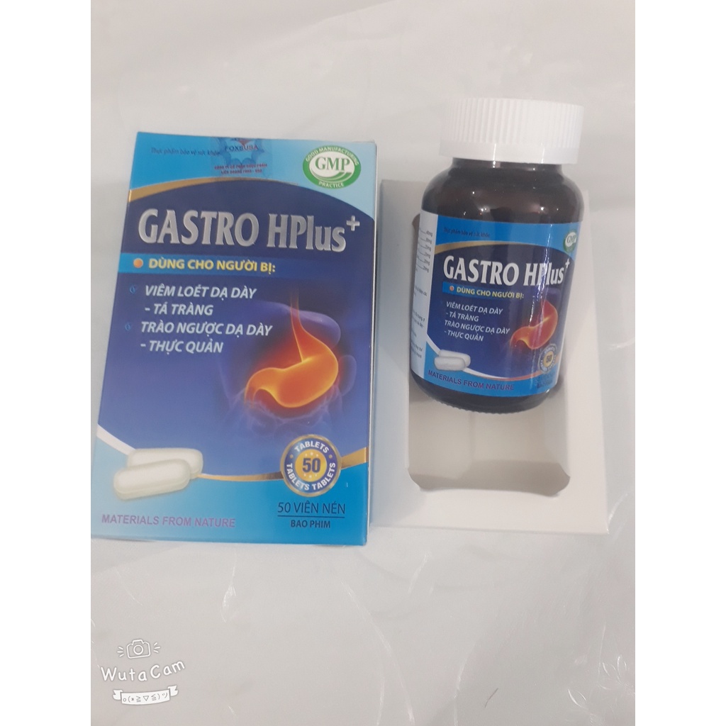 Viên uống dạ dày GASTRO HPlus, giảm triệu chứng nóng rát thượng vị đầy bụng, ợ hơi, ợ chua, trào ngược dạ dày thực quản