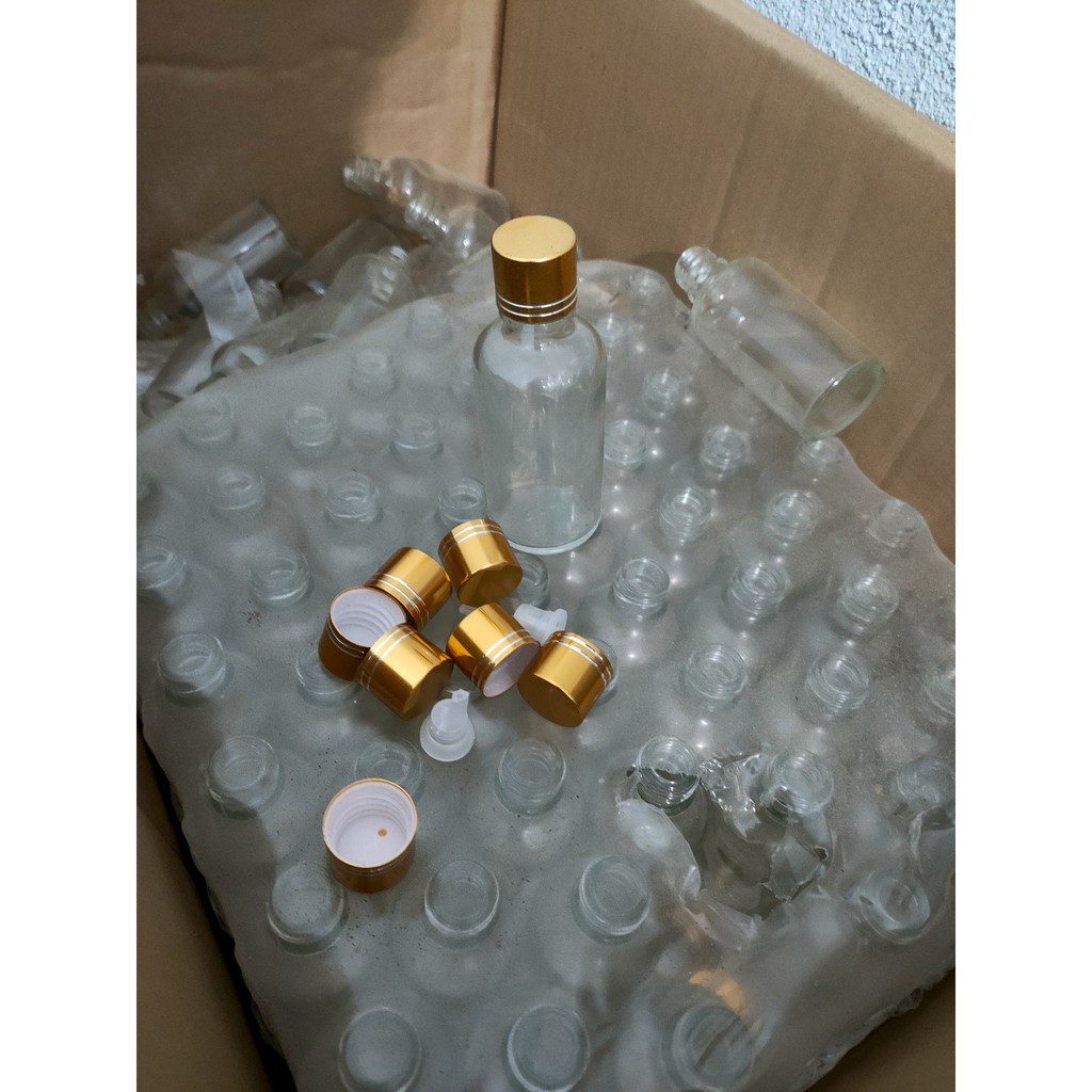 Chai Đựng Tinh Dầu Thủy Tinh Nhỏ Giọt 10ml Nắp Nhựa Đen Thân Nâu/Trong