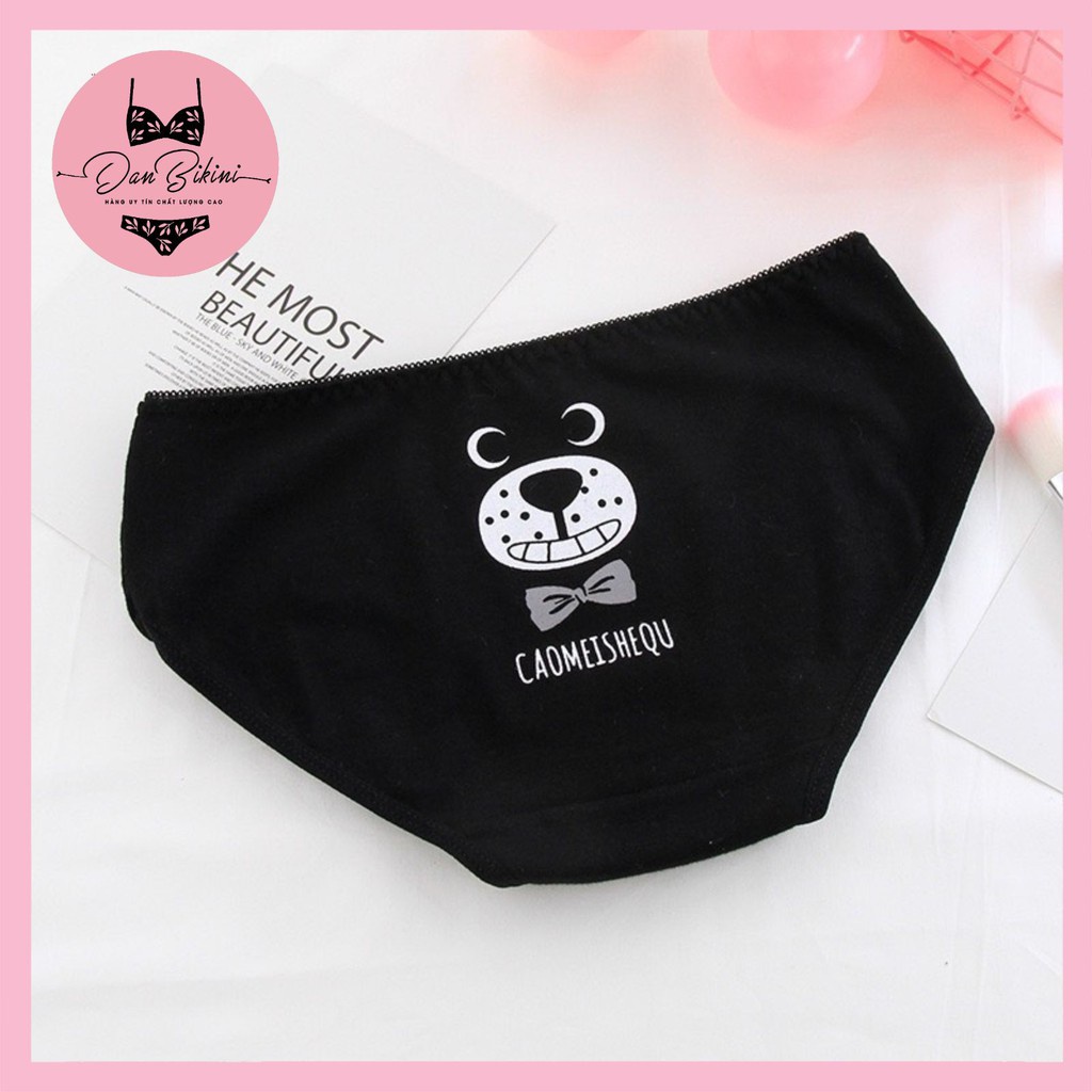 Quần Lót Nữ cotton dễ thương gợi cảm mỏng mát co dãn in hình hoạt hình mã L105