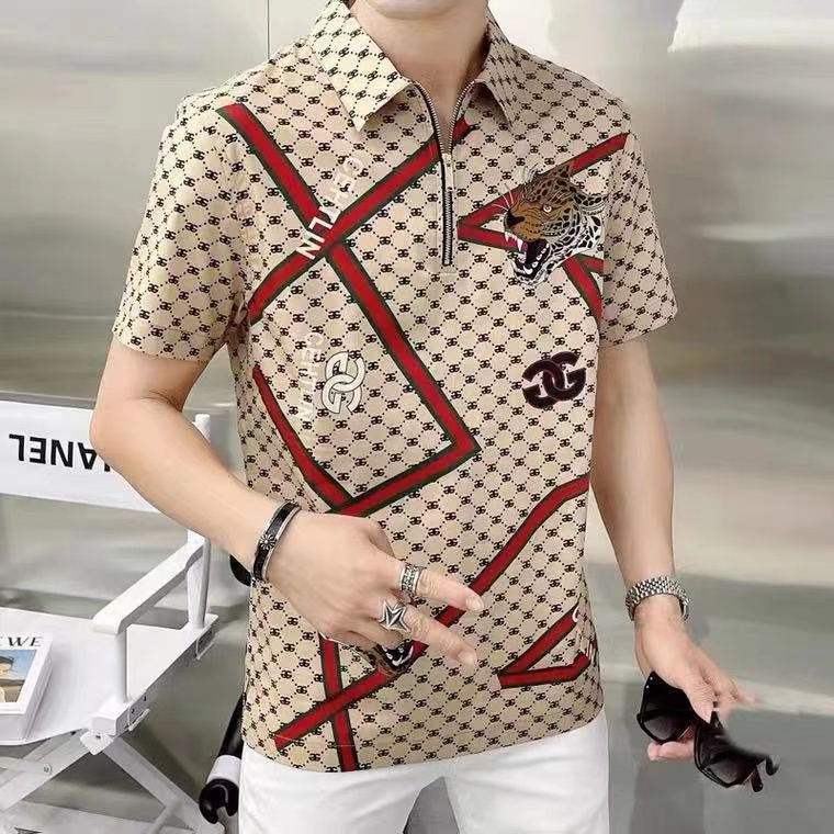Áo Thun Tay Ngắn Dáng Ôm In Họa Tiết Gucci 2022 Thời Trang Xuân Hè Cho Nam