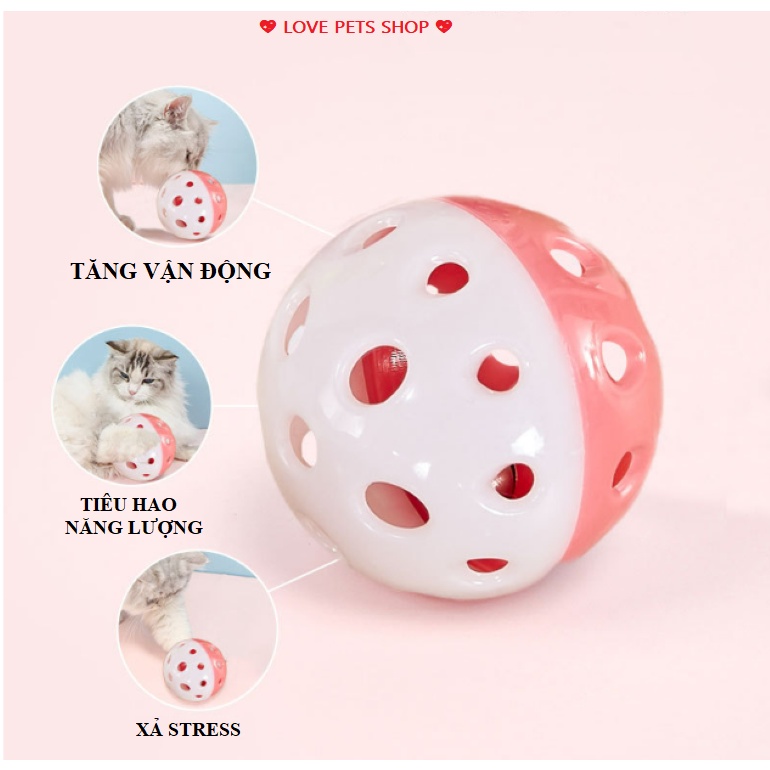 ĐỒ CHƠI CHO CHÓ MÈO, CHIM VẸT BANH LỤC LẠC NHIỀU MÀU SẮC - LOVE PETS SHOP