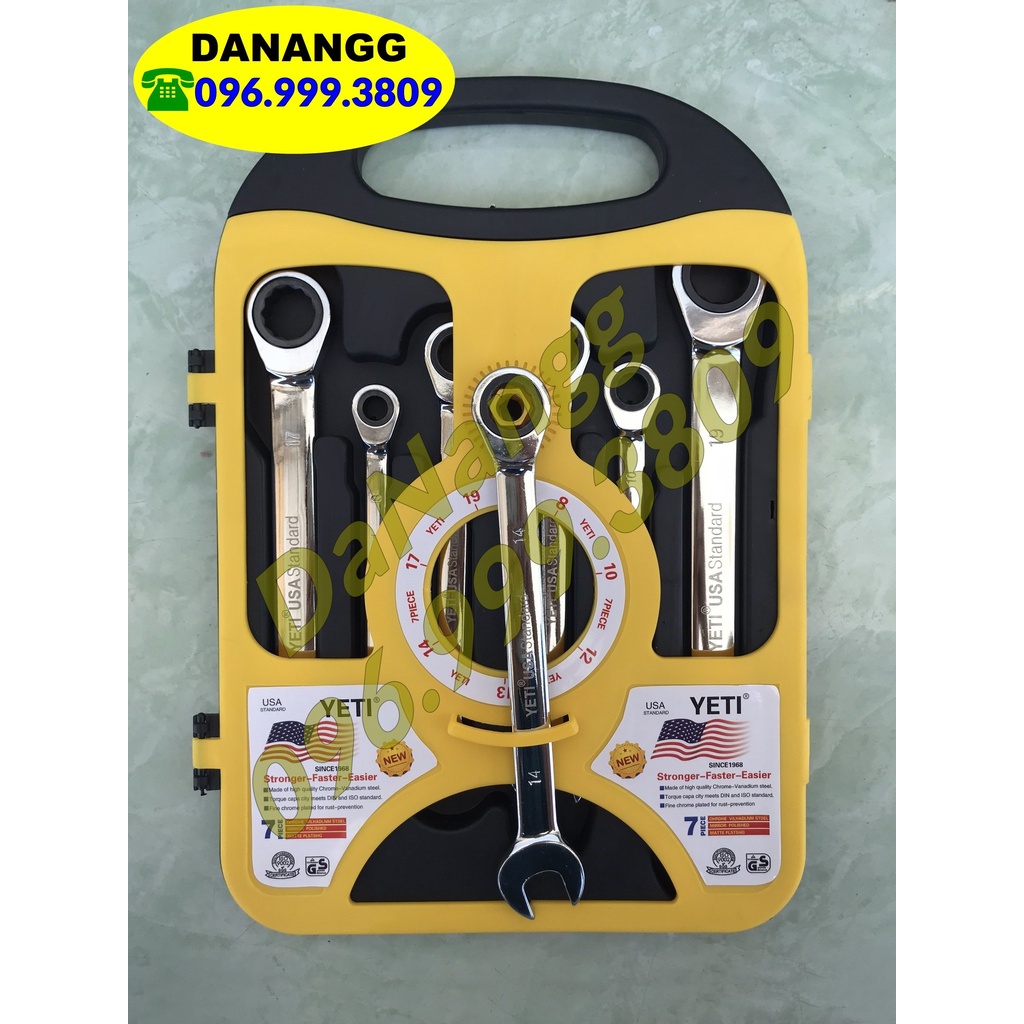 Bộ clê tự động 7 pc 8 - 19 YETI USA