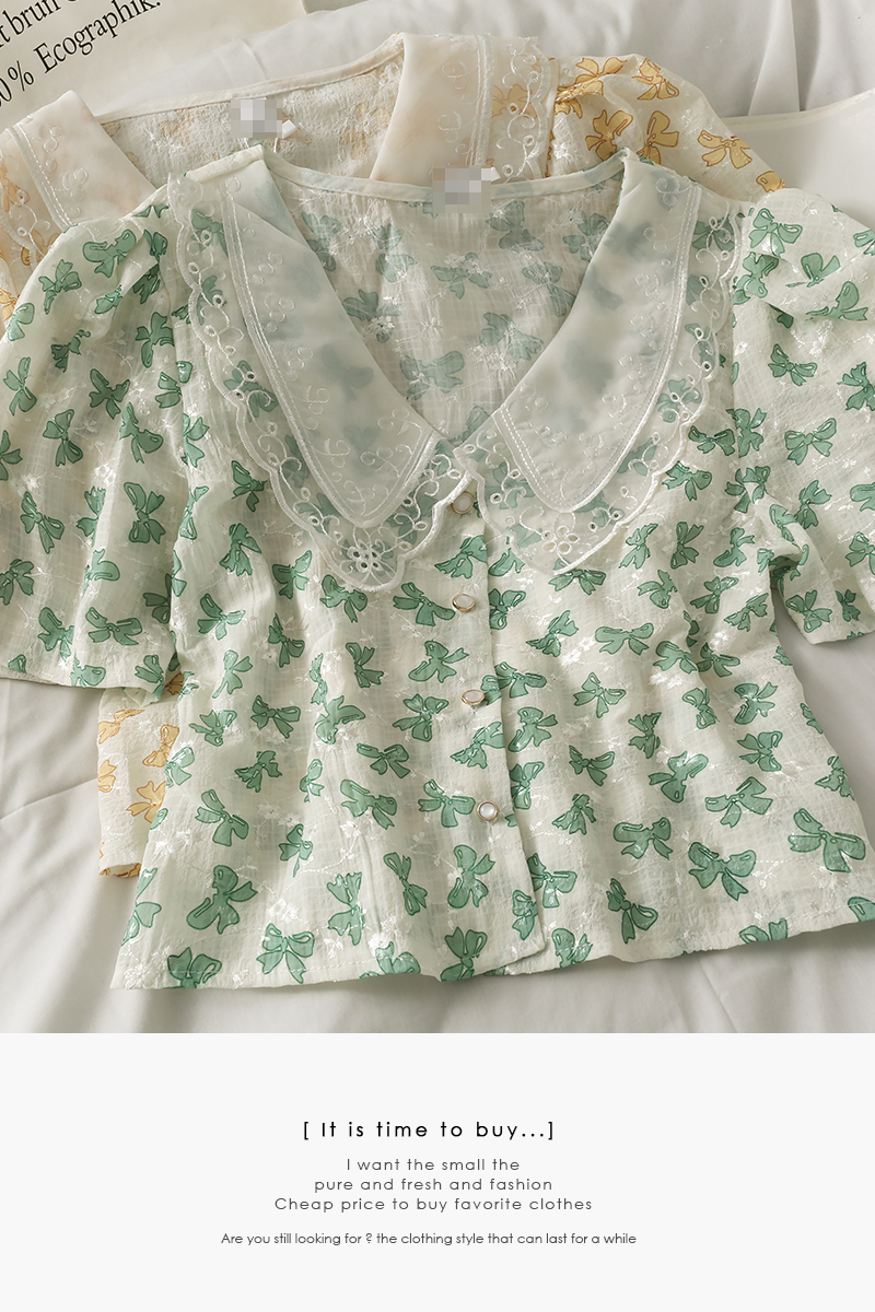 Áo Kiểu Tay Phồng Phối Ren Thời Trang Nữ Tính | BigBuy360 - bigbuy360.vn