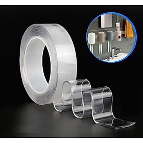 Băng keo Nano siêu dính 2 mặt trong suốt