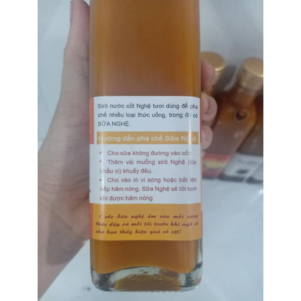 Sirô nước cốt nghệ tươi Tâm Nguyên 250ml