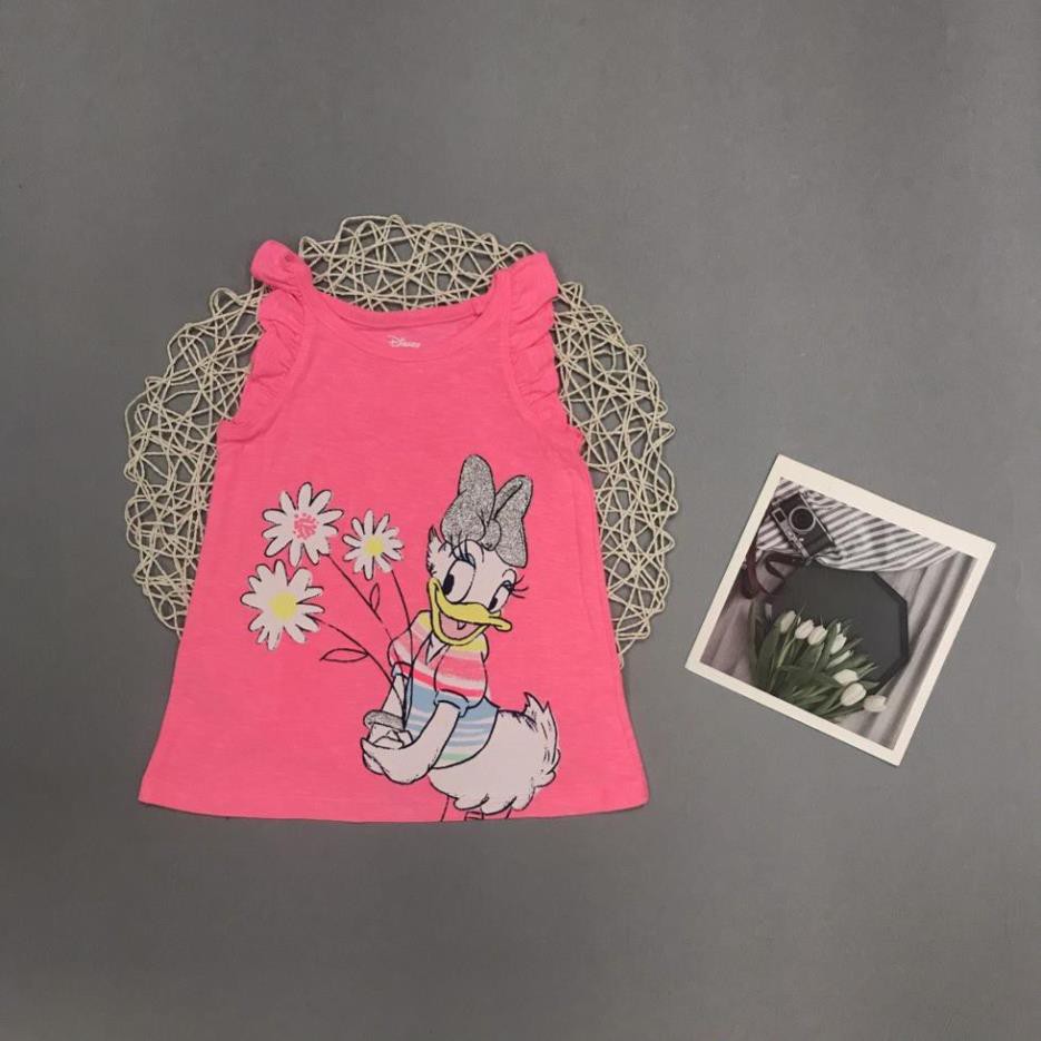 Áo thun bé gái, áo phông bé gái dáng ba lỗ, chất cotton, nhiều màu, size 1-7 - BONGKIDS