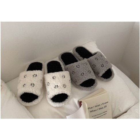 Dép bông mặt icon cười ciuciu.store