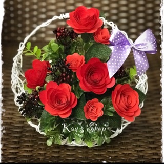 Giỏ mặt trăng cắm hoa