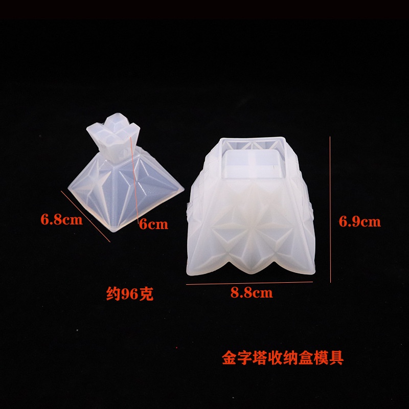Khuôn Silicone Hình Kim Tự Tháp / Vương Miện / Giọt Nước