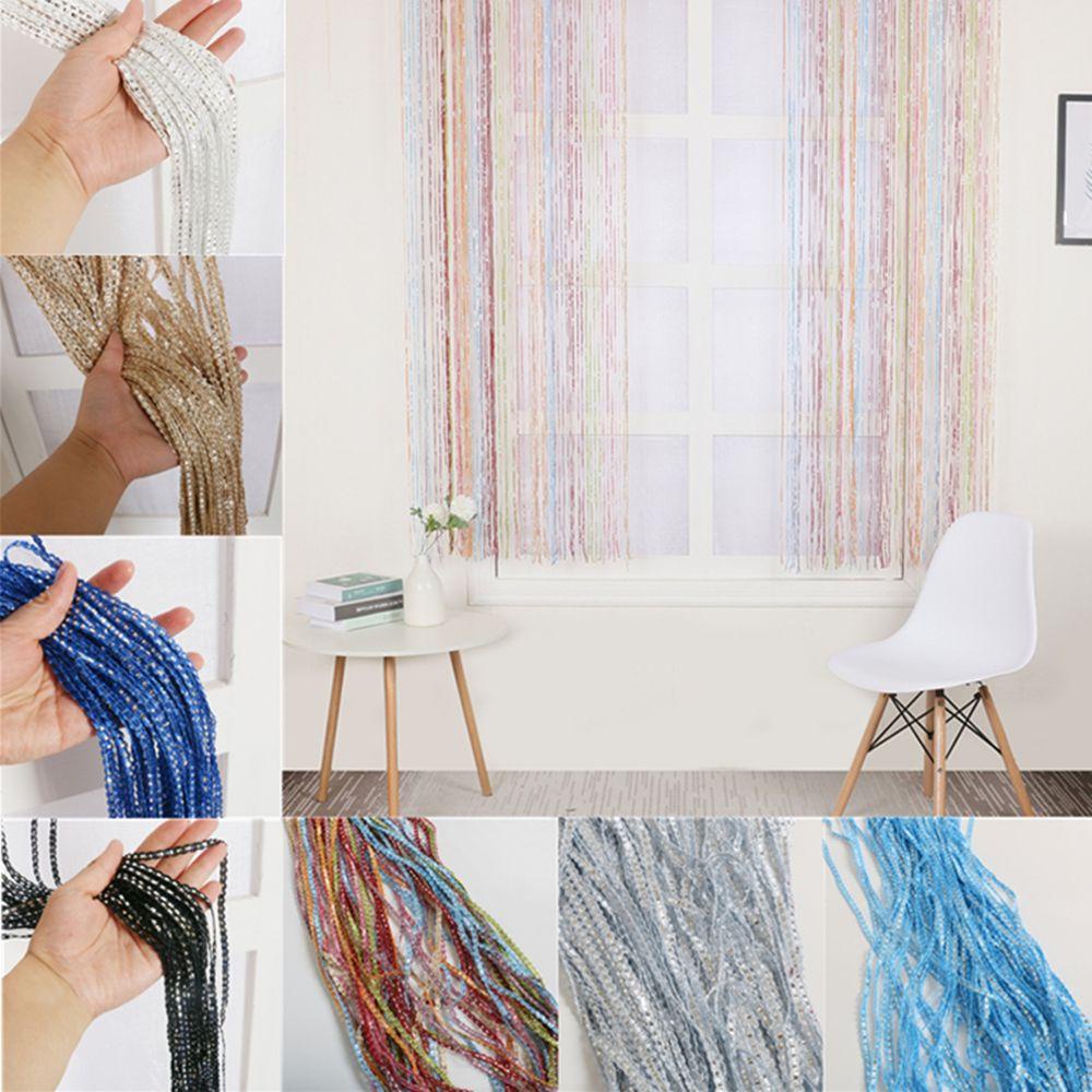 Rèm cửa sổ Dạng Dây Tua Rua Đính Hạt Thời Trang