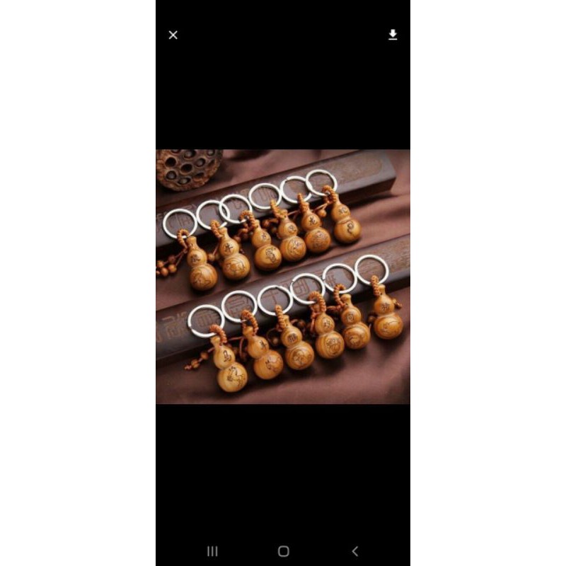 Móc khóa hồ lô 12 con giáp.