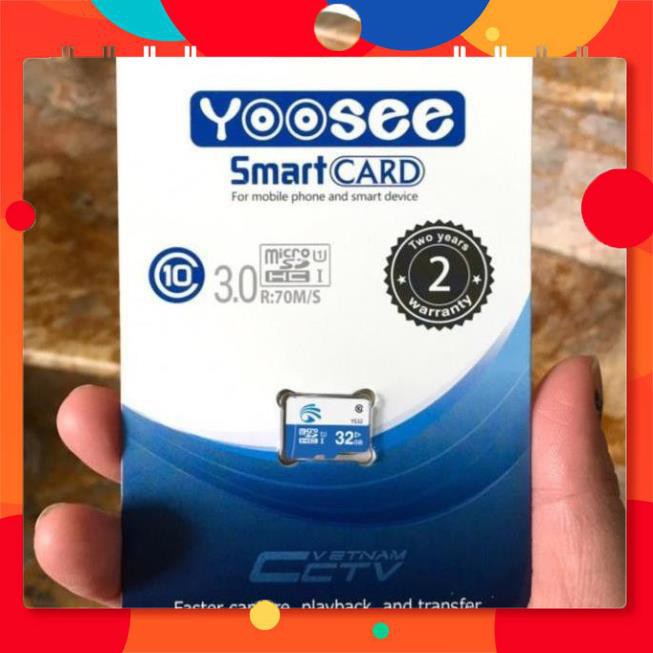 ( Bảo Hành 2 Năm), Thẻ nhớ Yoosee 128GB , 64GB , 32Gb, Class10 Tự lưu tự xóa - dành cho camera và các thiết bị điện tử