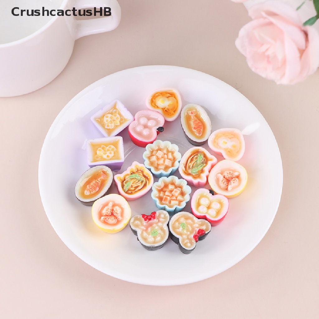 2 Mô hình món ăn giả nhỏ làm từ nhựa resin để trang trí bếp cho nhà búp bê