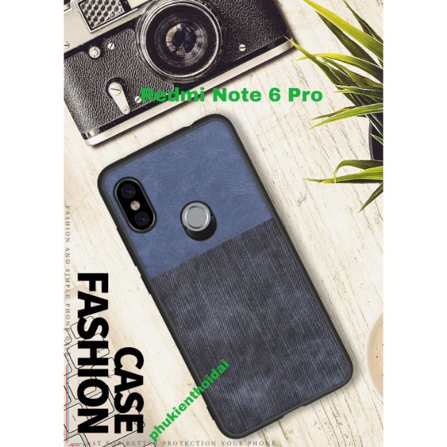 Ốp lưng Redmi Note 6 Pro FREESHIP Từ 50k vân da Bò thời trang cao cấp