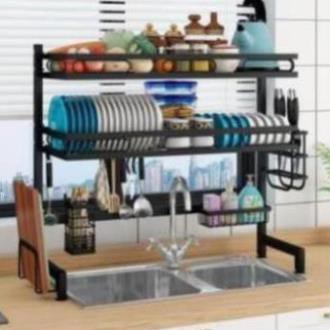 Kệ Đựng Bát Đĩa❤️FREESHIP❤️ Kệ Để Chén Đĩa Thông Minh Trên Bồn Rửa Bát Sơn Đen Cao Cấp | BigBuy360 - bigbuy360.vn